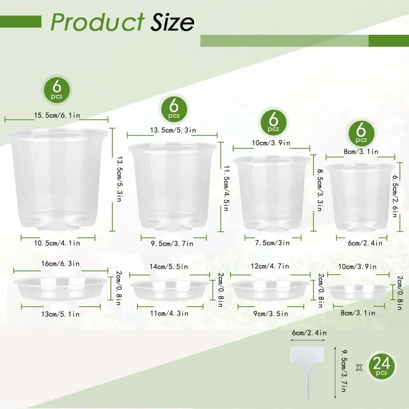 72pcs/set Clear Nursery Potspl - Net Pot 3 Inch ulasan dan harga