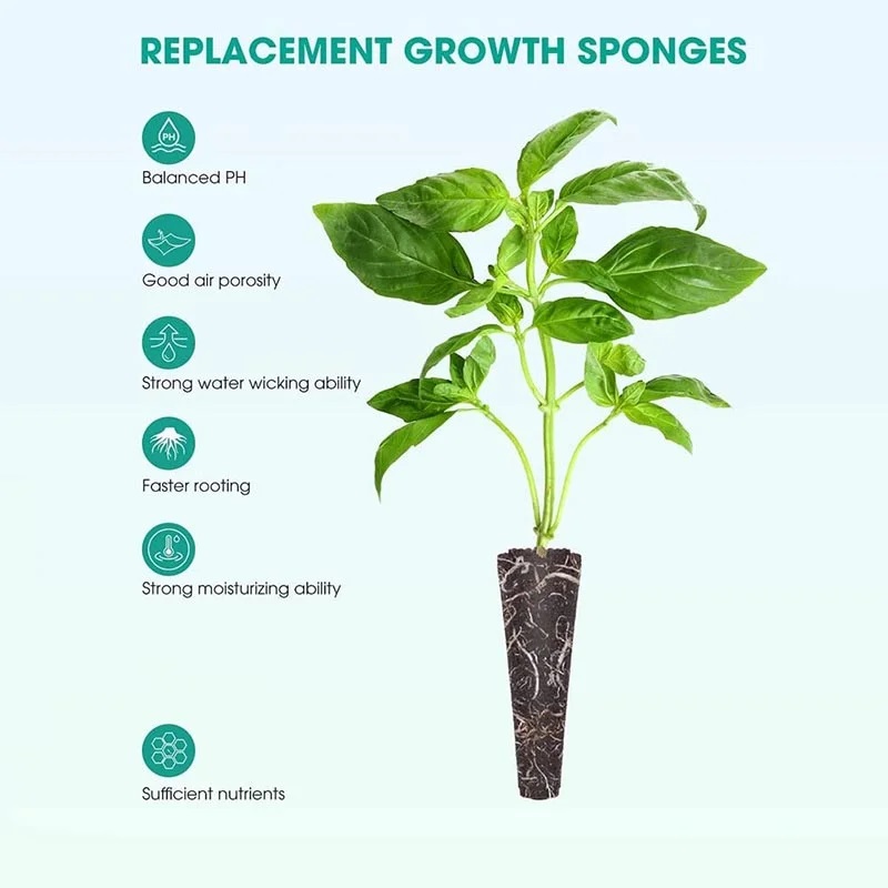 100Pcs Seed Grow Sponges Repla - Net Pot 3 Inch ulasan dan harga