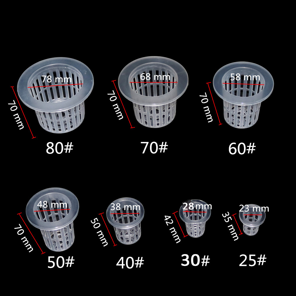 10Pcs Hydroponic Mesh Cups Gar - Net Pot 3 Inch ulasan dan harga