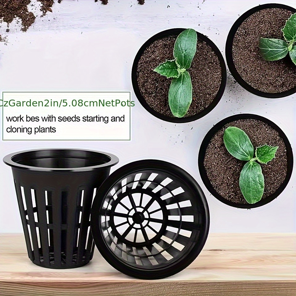 24/48PCs 2 Inch Garden Slotted - Net Pot 3 Inch ulasan dan harga